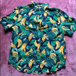 Mens Banana Button up shirt